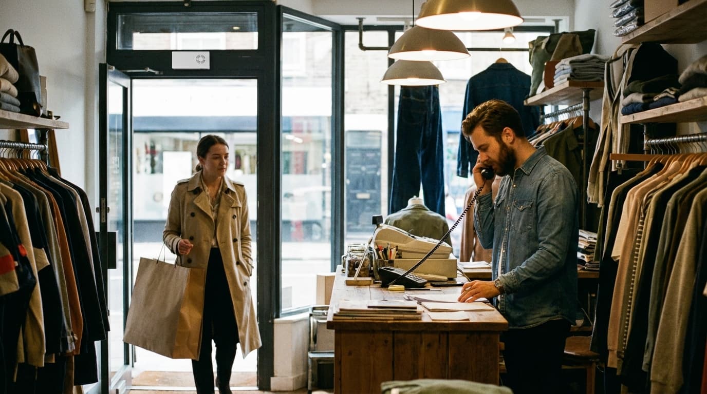A woman sitting at a counter using a laptop computer.