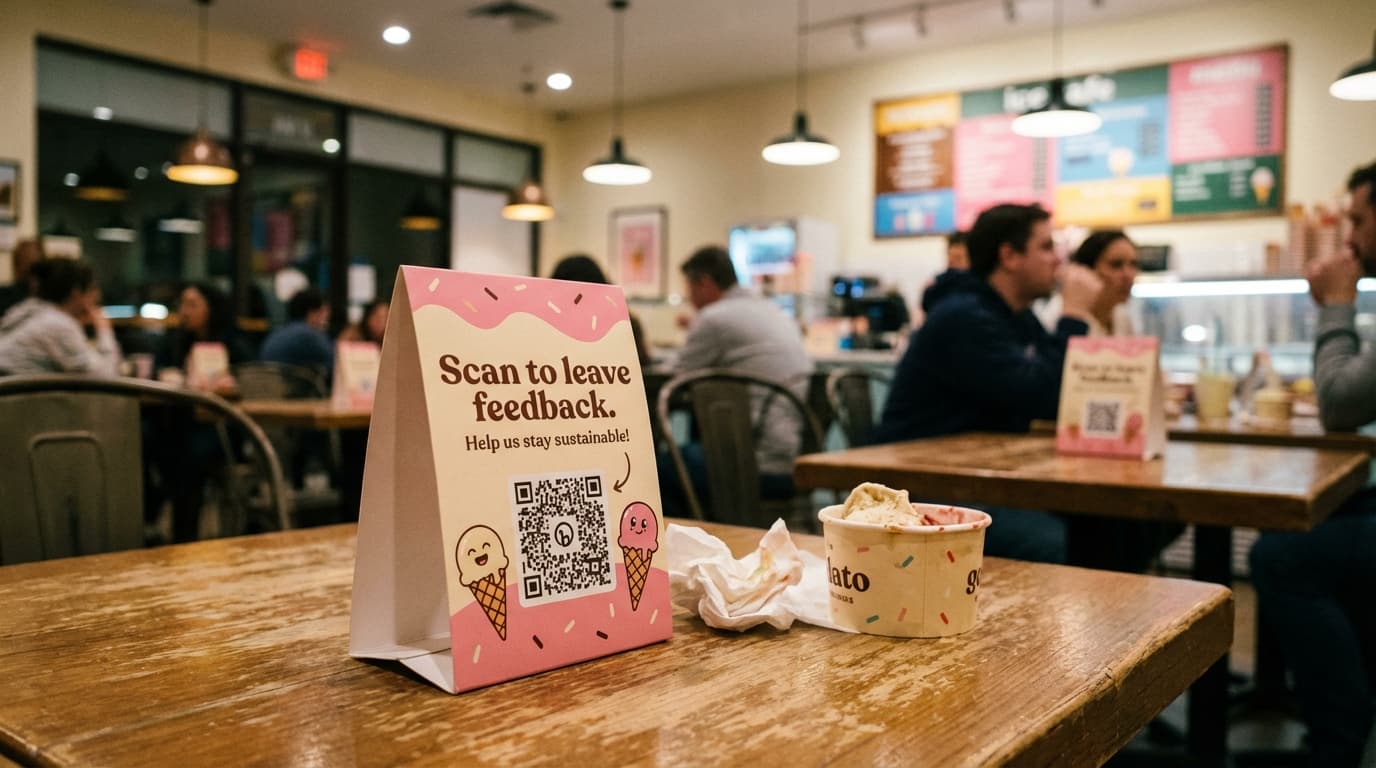 A woman serving ice cream to a little girl.