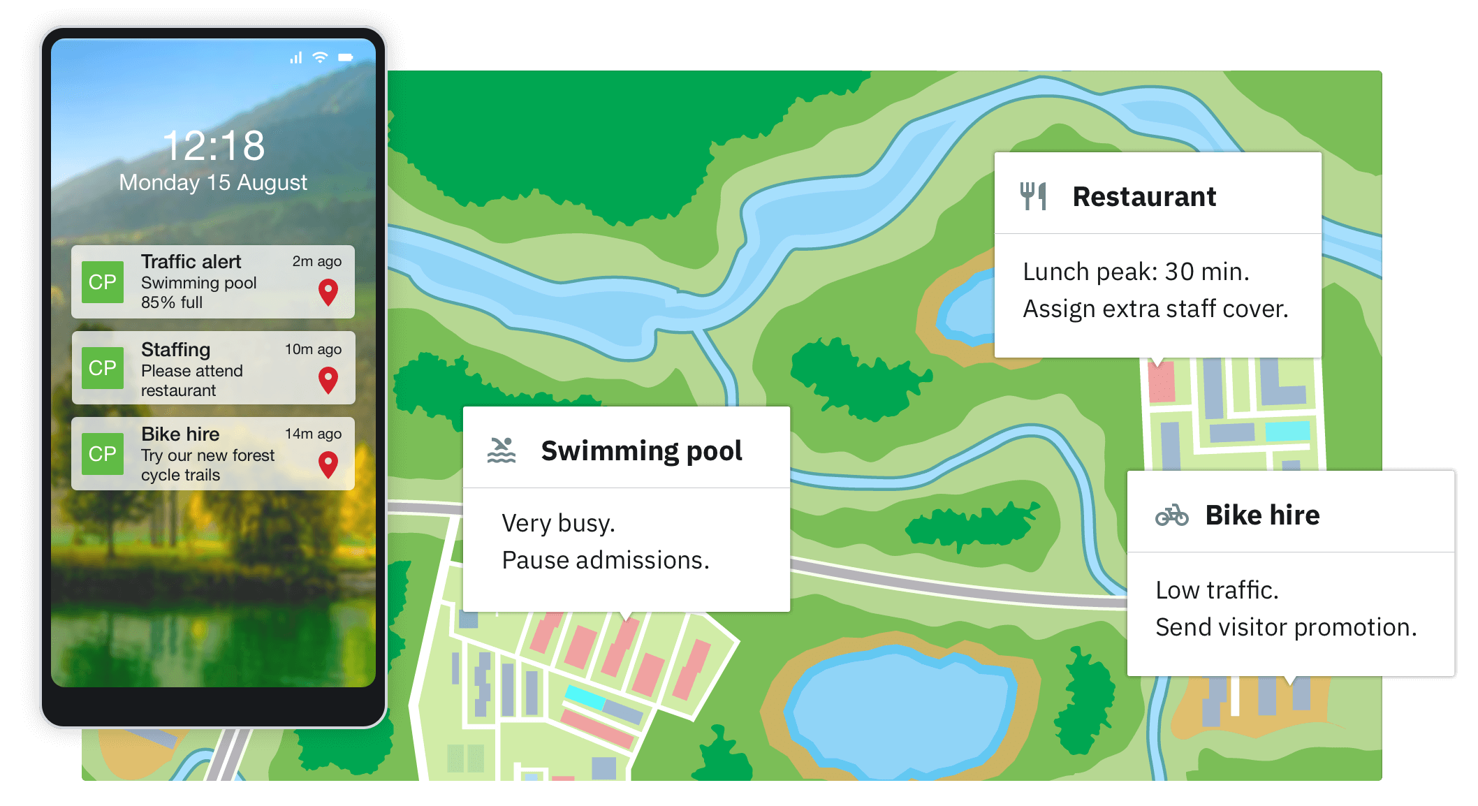 Map of site