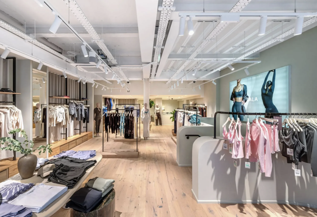 Inside a TALA activewear store